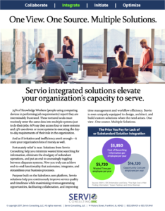 MindMeld created a service delivery framework for Servio Consulting that elevates a business' capacity to service through 360º salesforce.com solutions
